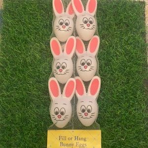 Vintage bunny shaped fillable Easter eggs